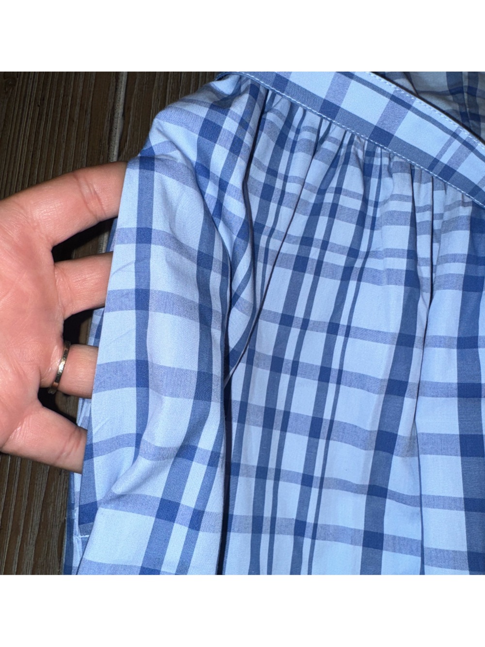Free Assembly Sleeveless Blue Plaid Midi Dress with Waist Tie NWT sold our - Picture 14 of 15